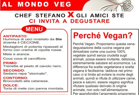 Cena vegana – sabato 18 marzo